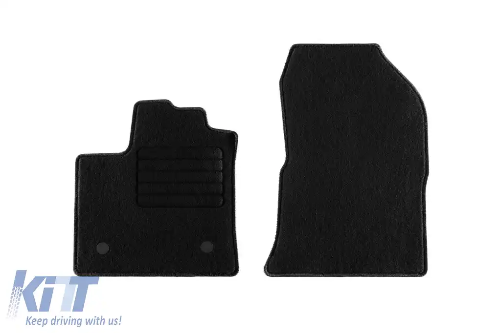 Mochete textile de la Rigum potrivite pentru Renault Express Van după 2021, cu 2 locuri, set de 2 bucăți, negru