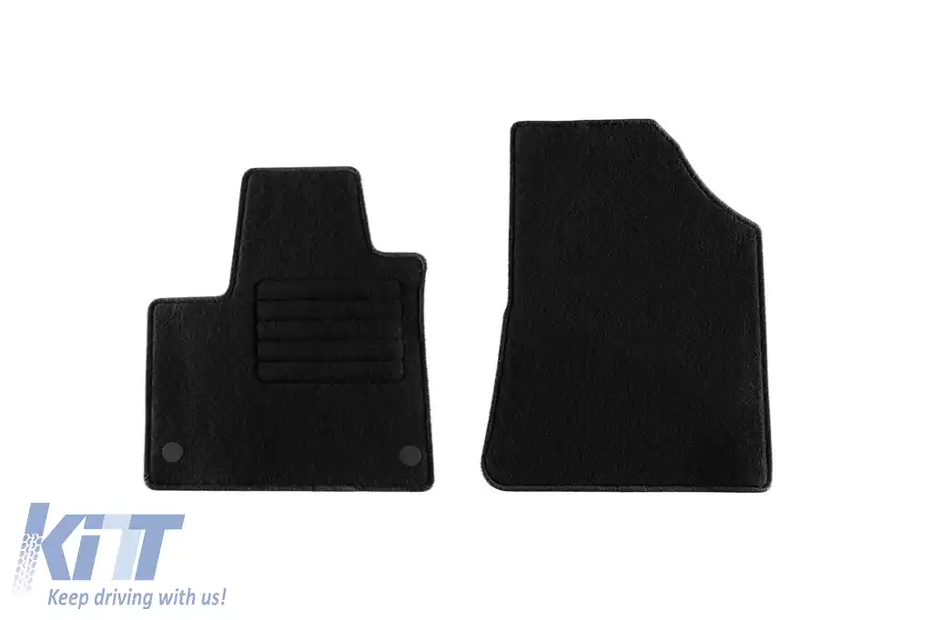 Mochete textile de la Rigum potrivite pentru Renault Kangoo Van după 2021, cu 2 locuri, set de 2 bucăți, negru