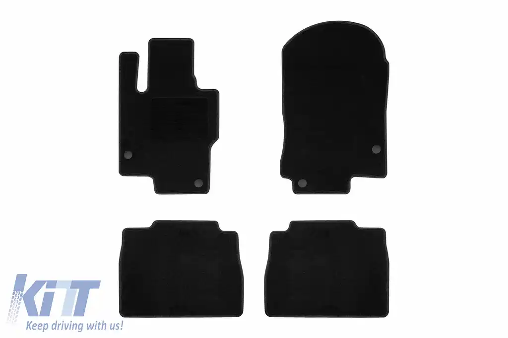 Mochete textile de la Rigum potrivite pentru Mercedes GLE, GLE Phev W167 după 2019, set de 4 bucăți, negru