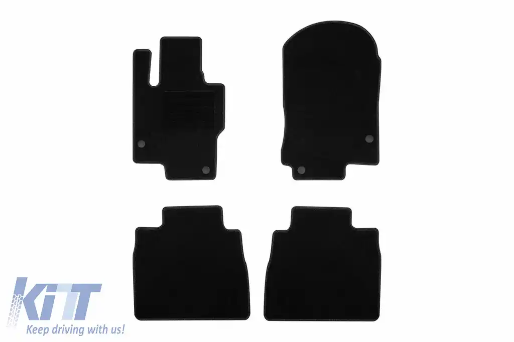Mochete textile de la Rigum potrivite pentru Mercedes GLS, GLS Phev X167 după 2019, set de 4 bucăți, negru