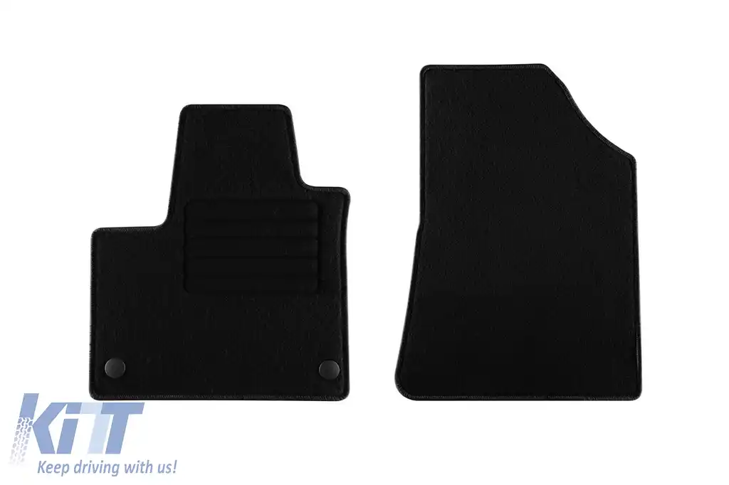 Mochete textile de la Rigum potrivite pentru Renault Kangoo E-tech Van după 2021, cu 2 locuri, set de 2 bucăți, negru