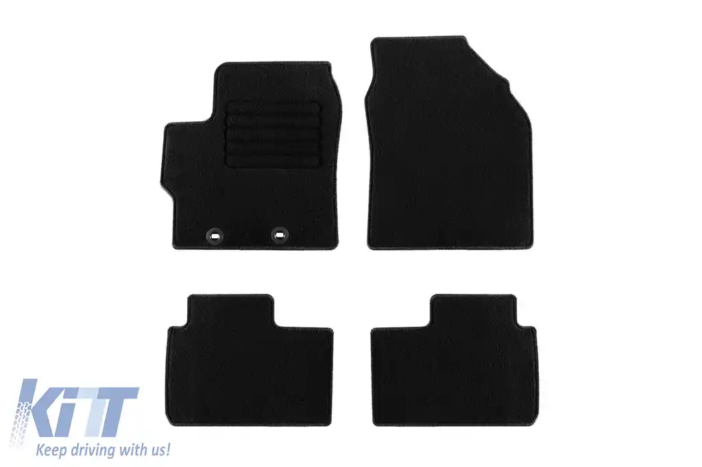 Mochete textile de la Rigum potrivite pentru Toyota Aygo X după 2022, set de 4 bucăți, negru