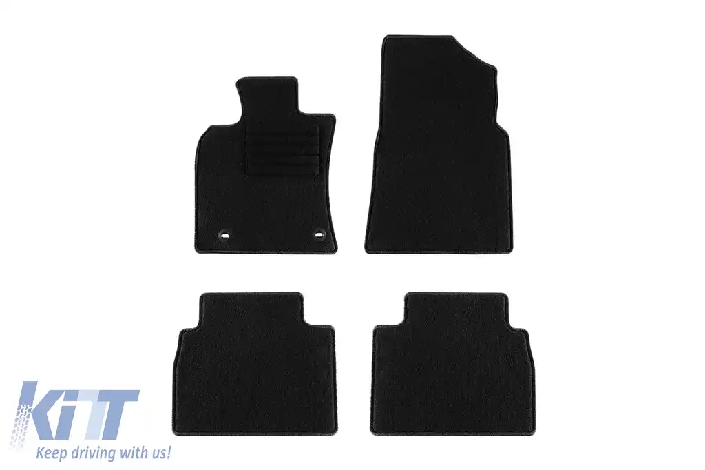 Mochete textile de la Rigum potrivite pentru Toyota Camry după 2018, set de 4 bucăți, negru