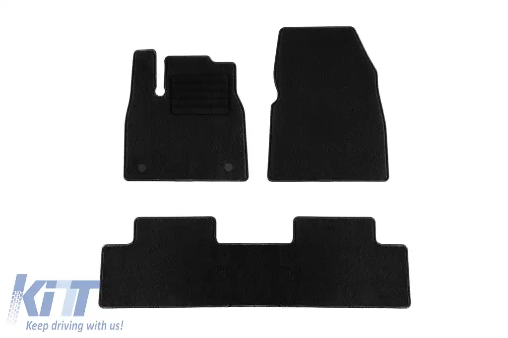Mochete textile de la Rigum potrivite pentru Renault Megane E-Tech după 2022, set de 3 piese, negru
