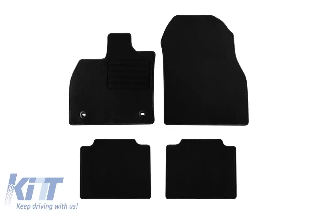 Mochete textile de la Rigum potrivite pentru Toyota bZ4X după 2022, Subaru Solterra după 2023, set de 4 piese, negru