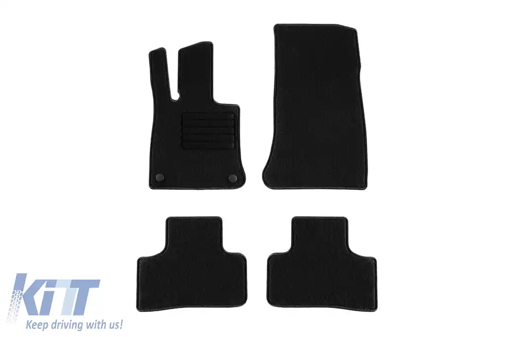 Mochete textile de la Rigum potrivite pentru Mercedes GLC X254, GLC Coupe C254 după 2023, set de 4 bucăți, negru