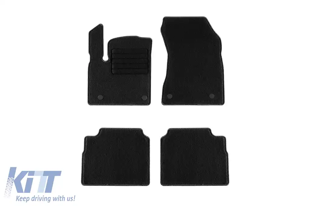 Mochete textile de la Rigum potrivite pentru Nissan X-Trail e-POWER după 2023, set de 4 bucăți, negru