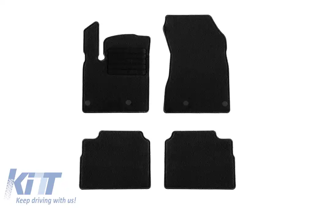 Mochete textile de la Rigum potrivite pentru Nissan X-Trail MHEV după 2023, set de 4 bucăți, negru