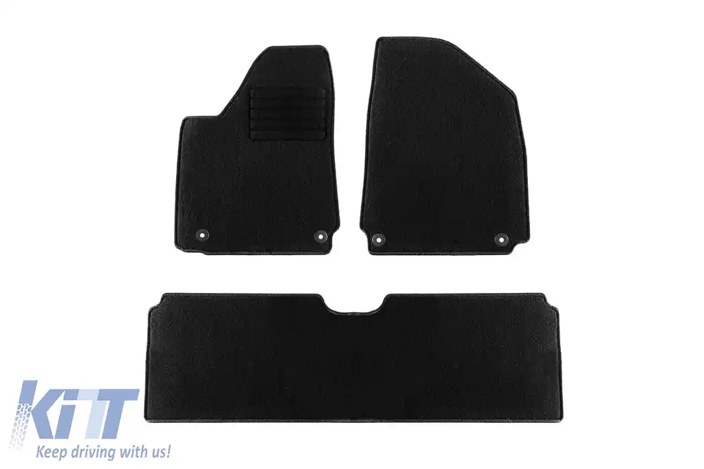 Mochete textile de la Rigum potrivite pentru Hyundai Ioniq 6 după 2023, set de 3 piese, negru