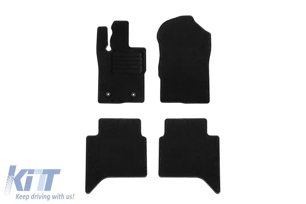 Mochete textile de la Rigum potrivite pentru Volkswagen Amarok, Ford Ranger după 2023, set de 4 bucăți, negru