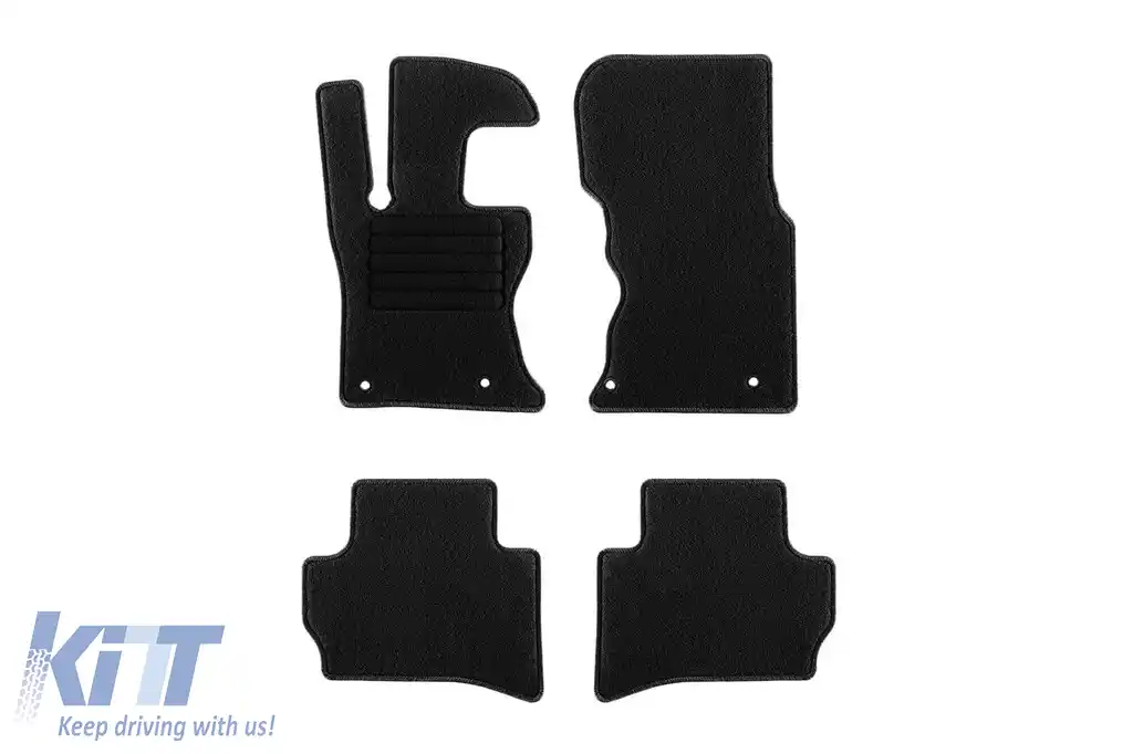 Mochete textile de la Rigum potrivite pentru Jaguar F-Pace după 2016, Range Rover Velar după 2017, set de 4 bucăți, negru