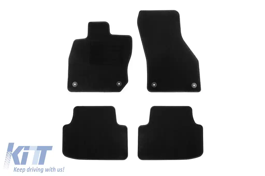 Mochete textile de la Rigum potrivite pentru Skoda Octavia E-Tech după 2020, set de 4 bucăți, negru