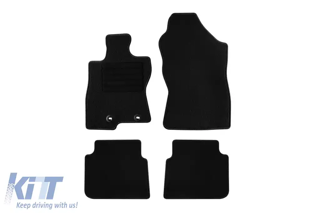 Mochete textile de la Rigum potrivite pentru Subaru Crosstrek după 2024, set de 4 piese, negru