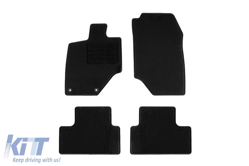 Mochete textile de la Rigum potrivite pentru Peugeot e-3008 după 2024, set de 4 bucăți, negru