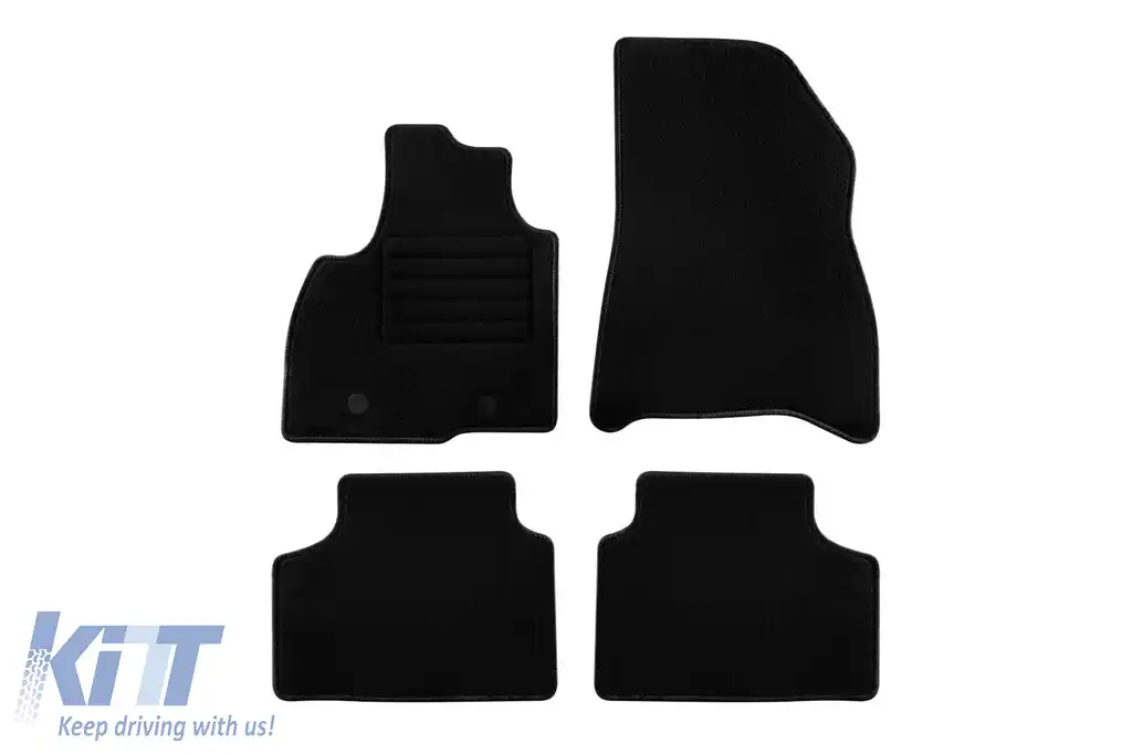 Mochete textile de la Rigum potrivite pentru Dacia Duster MHeV după 2024, set de 4 bucăți, negru