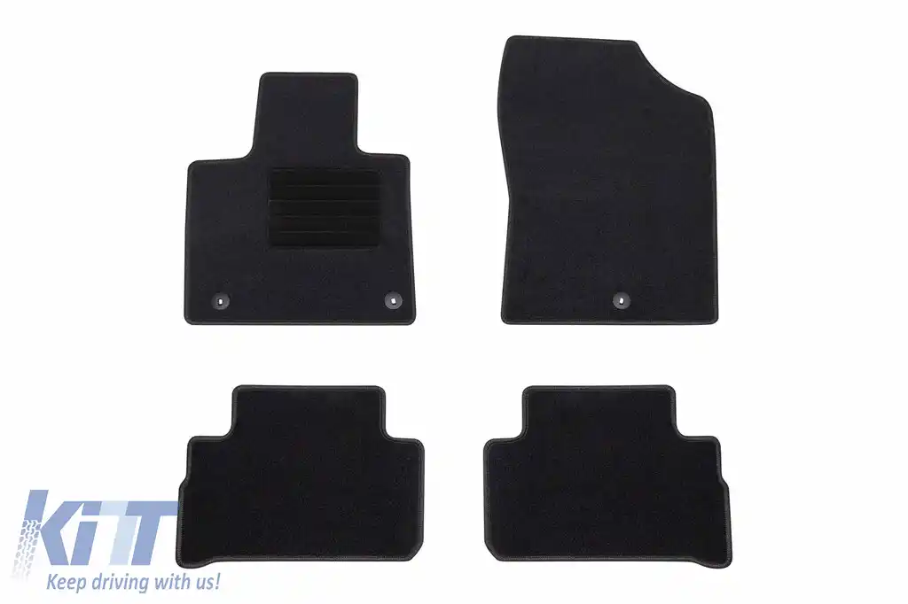 Mochete textile de la Rigum potrivite pentru Hyundai Santa Fe după 2021, set de 4 bucăți, negru