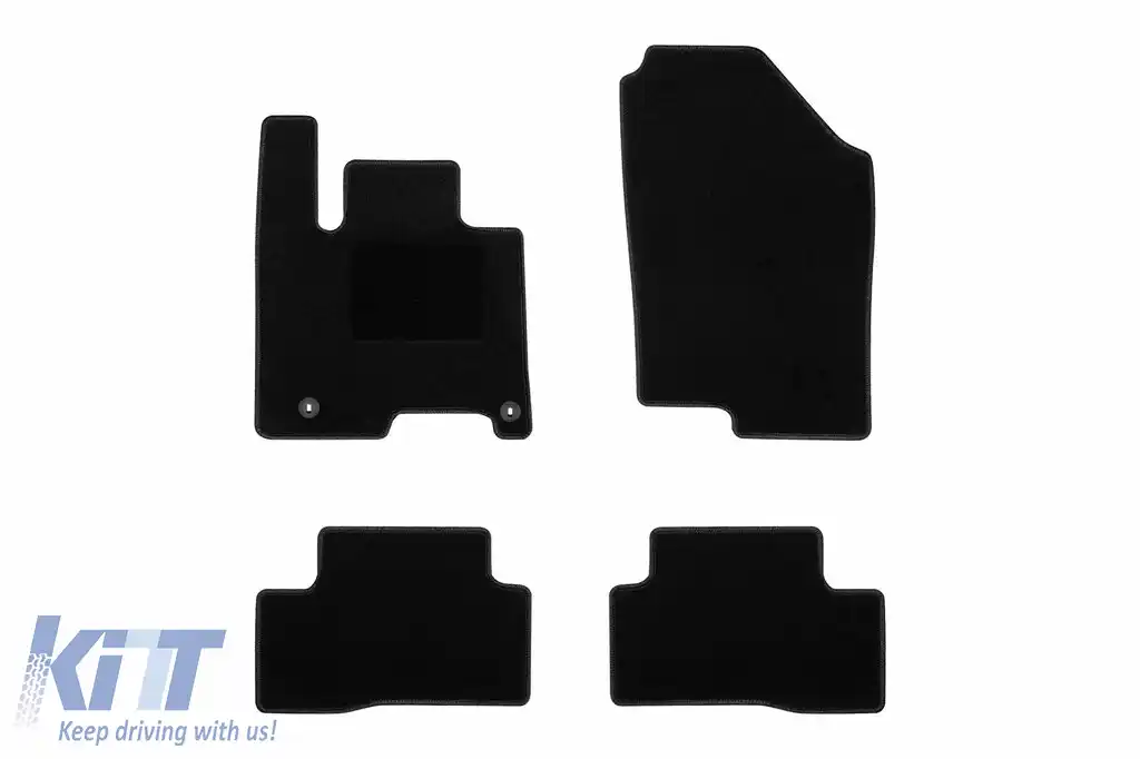 Mochete textile de la Rigum potrivite pentru Hyundai Tucson Hev după 2021, set de 4 bucăți, negru