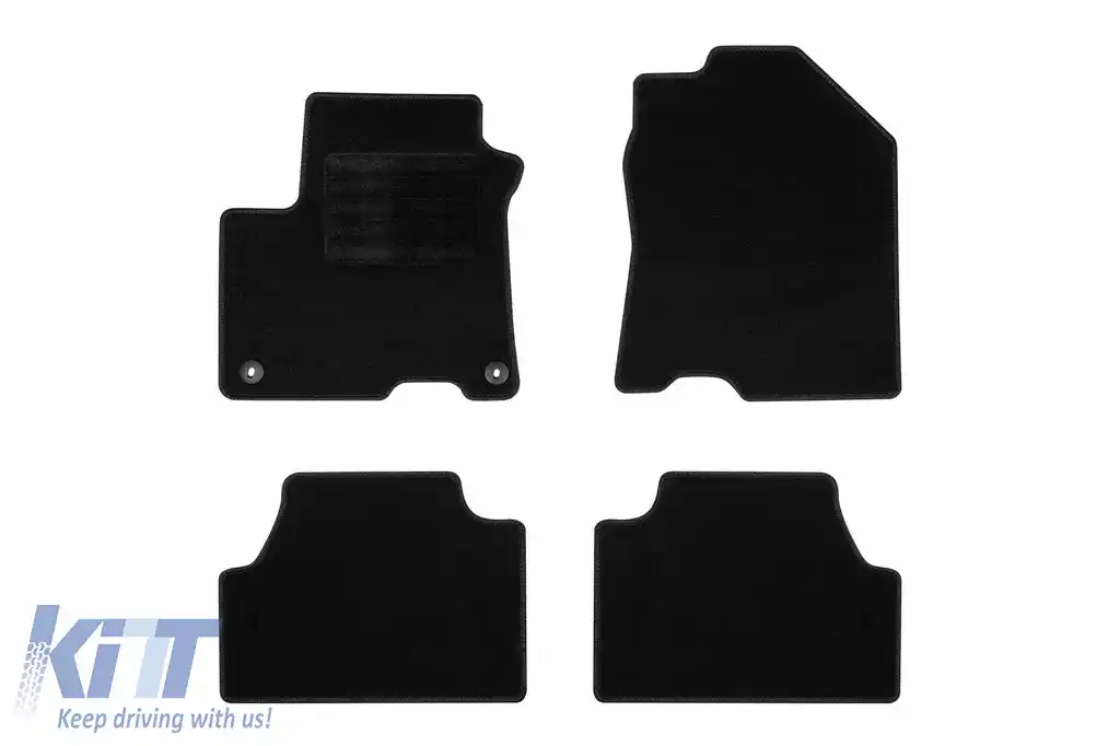 Mochete textile de la Rigum potrivite pentru Hyundai Kona Electric 2018-2023, set de 4 bucăți, negru