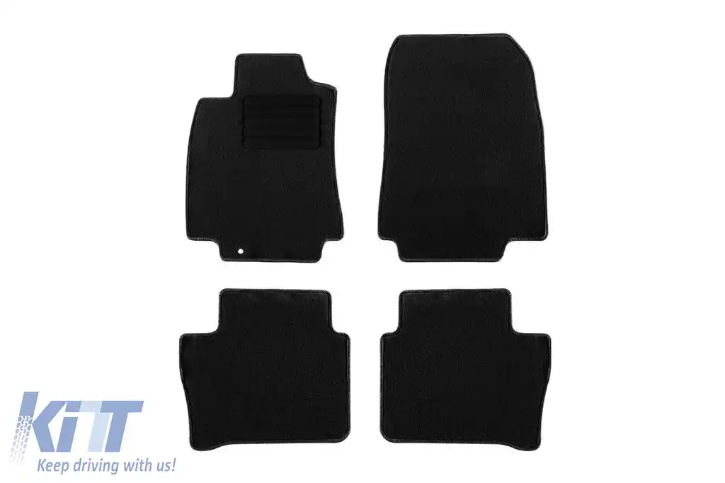 Mochete textile de la Rigum potrivite pentru Nissan Tiida hatchback, sedan 2007-2012, set de 4 bucăți, negru