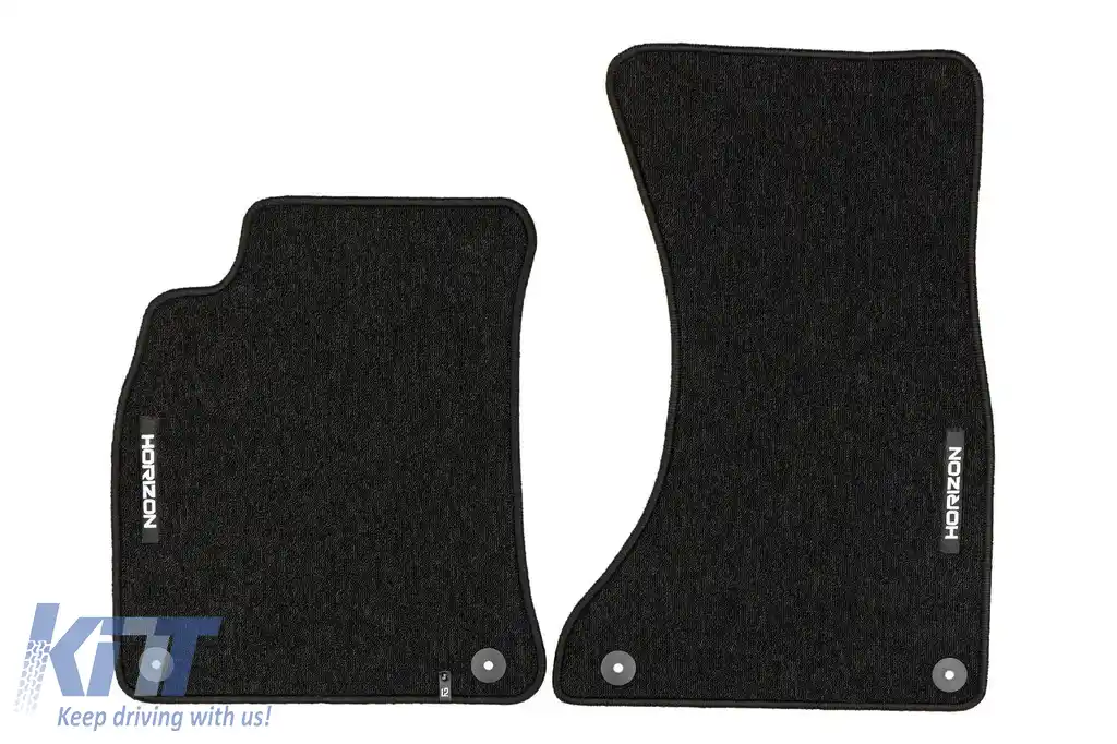 Mochete textile din seria Horizon de la Frogum potrivite pentru Audi A4 B8 2007-2015, set de 4 bucăți, negru-image-6254875