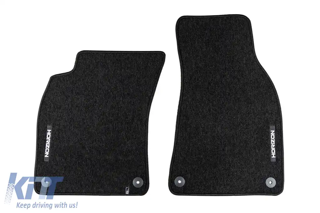 Mochete textile din seria Horizon de la Frogum potrivite pentru Audi A6 C6 2004-2011, set de 4 bucăți, negru-image-6254889