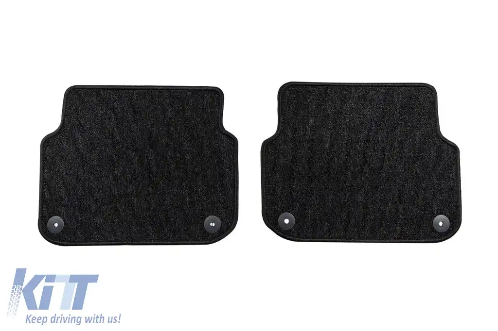 Mochete textile din seria Horizon de la Frogum potrivite pentru Audi A6 C6 2004-2011, set de 4 bucăți, negru-image-6254890