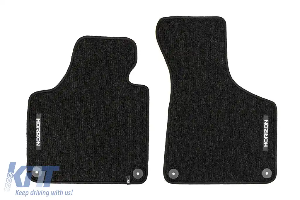 Mochete textile din seria Horizon de la Frogum potrivite pentru Audi A3 8P, A3 Sportback 8P 2003-2013, set de 4 bucăți, negru-image-6254924