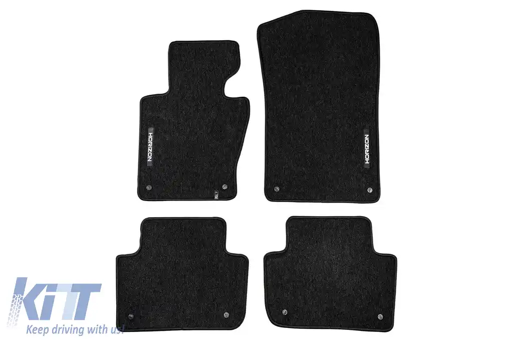 Mochete textile din seria Horizon de la Frogum potrivite pentru BMW X3 E83 2003-2010, set de 4 bucăți, negru