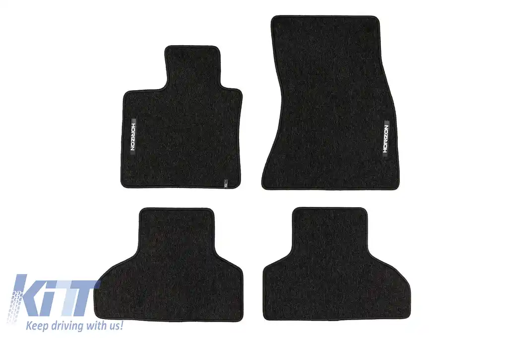 Mochete textile din seria Horizon de la Frogum potrivite pentru BMW X5 F15, X6 F16 2013-2018, set de 4 bucăți, negru