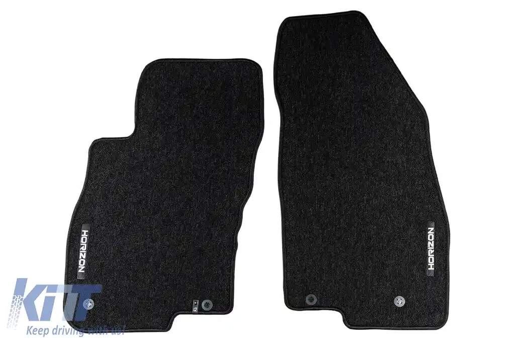 Mochete textile din seria Horizon de la Frogum potrivite pentru Fiat Grande Punto 2005-2012, set de 4 bucăți, negru-image-6255056