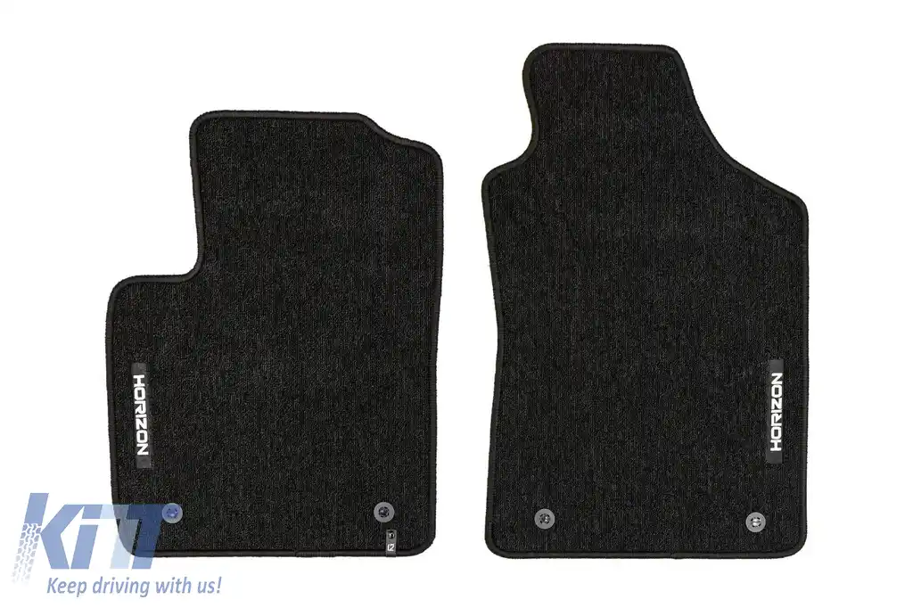 Mochete textile din seria Horizon de la Frogum potrivite pentru Fiat 500, Fiat 500C după 2007, set de 4 bucăți, negru-image-6255063