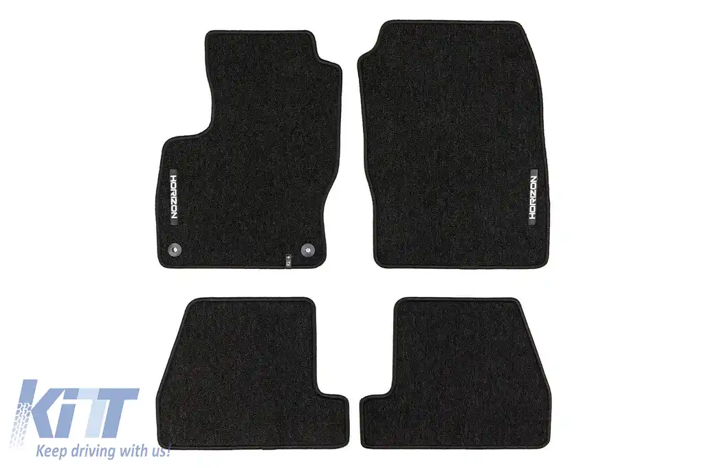 Mochete textile din seria Horizon de la Frogum potrivite pentru Ford Focus 2010-2019, set de 4 bucăți, negru