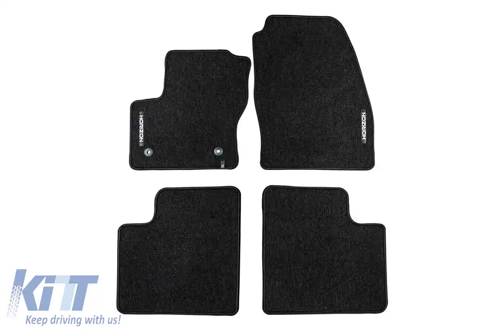 Mochete textile din seria Horizon de la Frogum potrivite pentru Ford Grand C-Max 2010-2019, set de 4 bucăți, negru