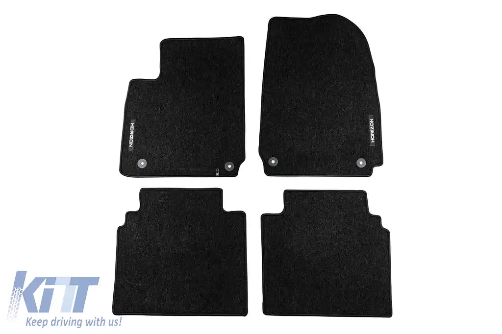 Mochete textile din seria Horizon de la Frogum potrivite pentru Hyundai Ioniq 6 după 2022, set de 4 bucăți, negru