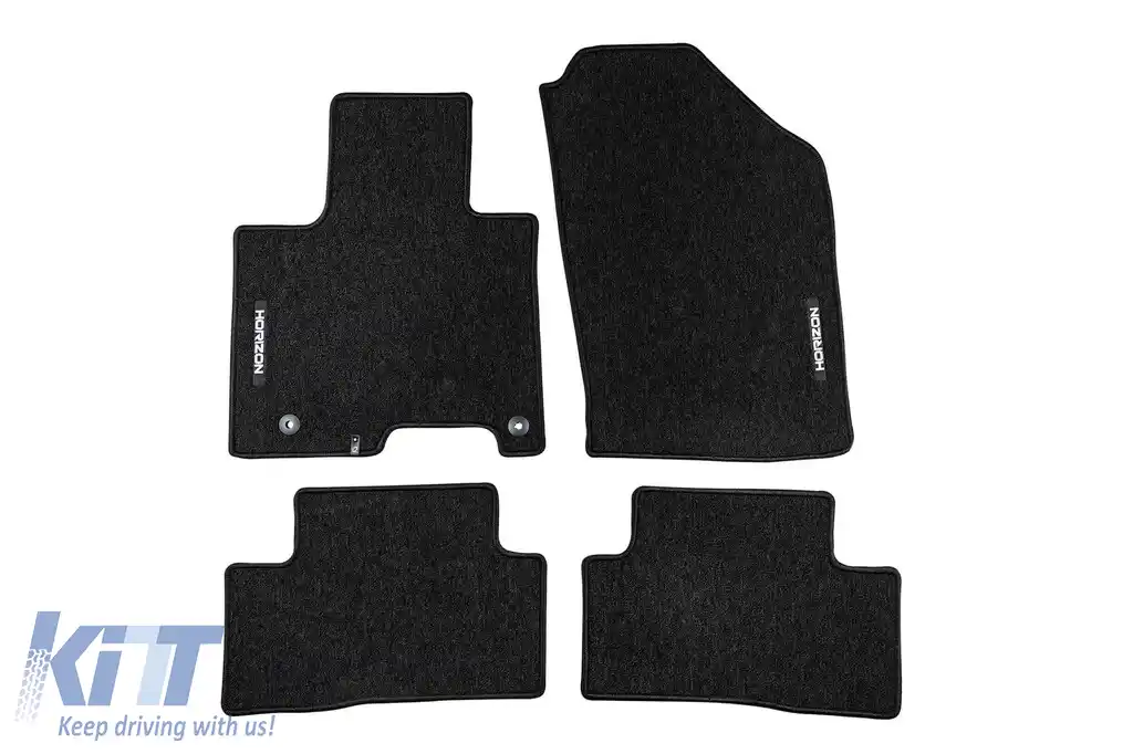 Mochete textile din seria Horizon de la Frogum potrivite pentru Hyundai Tucson după 2020, set de 4 bucăți, negru