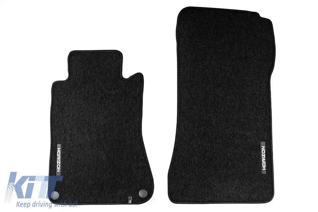 Mochete textile din seria Horizon de la Frogum potrivite pentru Mercedes C class W203 sedan, S203 estate 2000-2007, set de 4 bucăți, negru-image-6255161