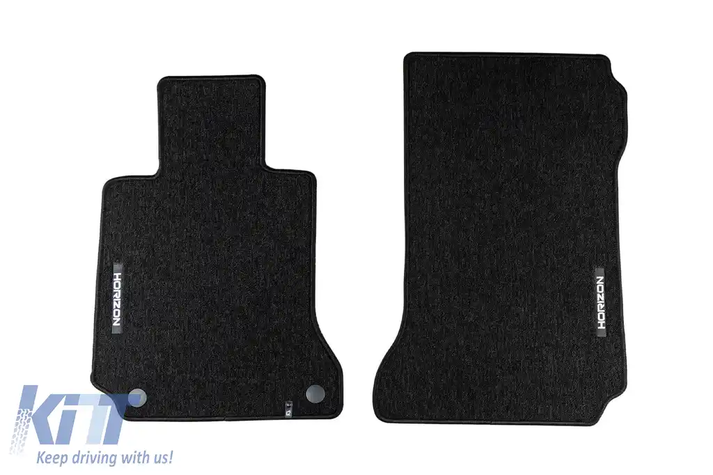 Mochete textile din seria Horizon de la Frogum potrivite pentru Mercedes C class W204 sedan, S204 estate 2007-2014, set de 4 bucăți, negru-image-6255168