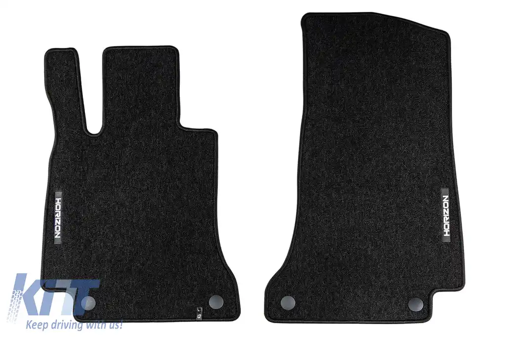 Mochete textile din seria Horizon de la Frogum potrivite pentru Mercedes C class W205 sedan, S205 estate 2014-2021, set de 4 bucăți, negru-image-6255175
