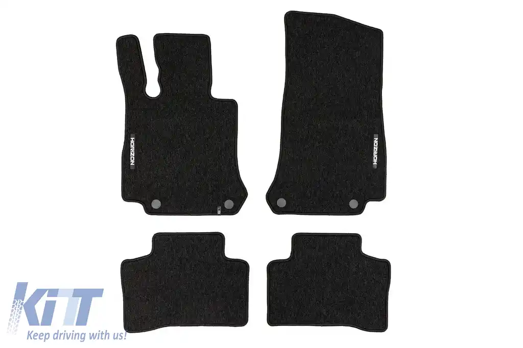 Mochete textile din seria Horizon de la Frogum potrivite pentru Mercedes GLC X254 după 2022, set de 4 bucăți, negru
