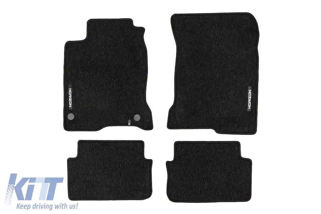Mochete textile din seria Horizon de la Frogum potrivite pentru Renault Laguna 2007-2015, set de 4 bucăți, negru