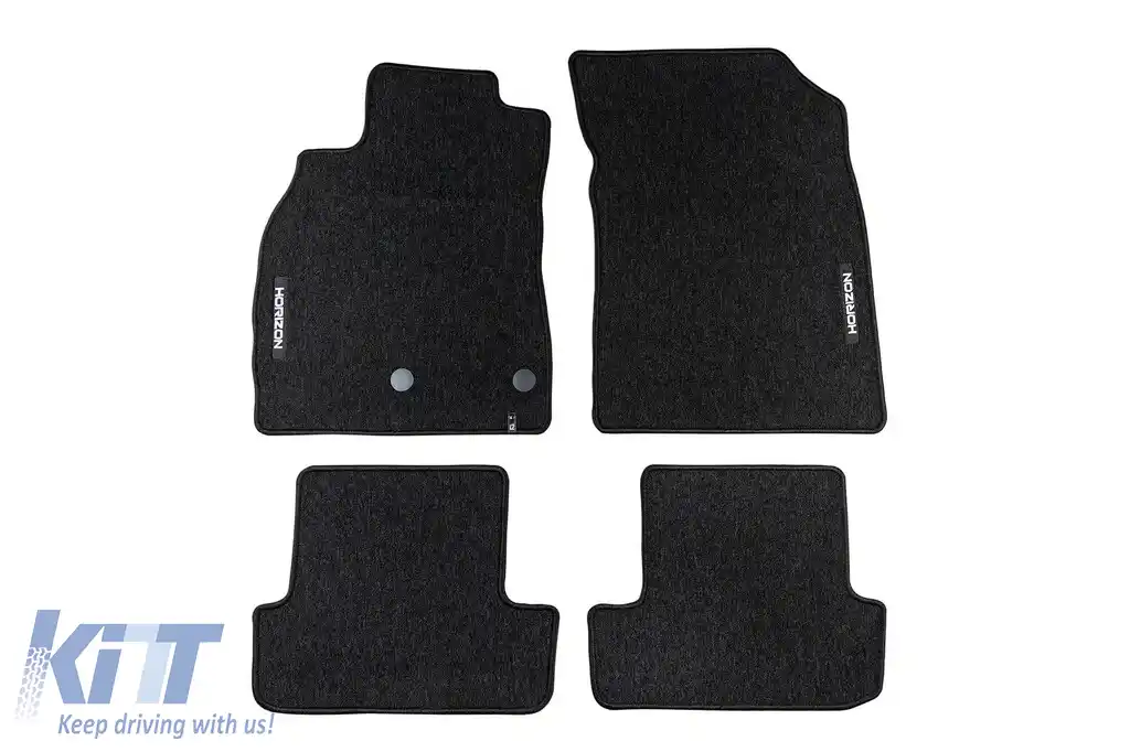 Mochete textile din seria Horizon de la Frogum potrivite pentru Renault Megane 2008-2016, set de 4 bucăți, negru