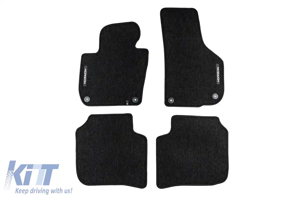 Mochete textile din seria Horizon de la Frogum potrivite pentru Skoda Superb 2008-2015, set de 4 bucăți, negru
