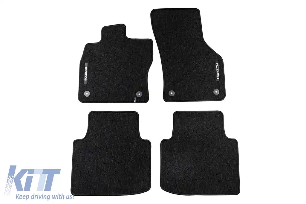 Mochete textile din seria Horizon de la Frogum potrivite pentru Skoda Superb 2015-2023, set de 4 bucăți, negru