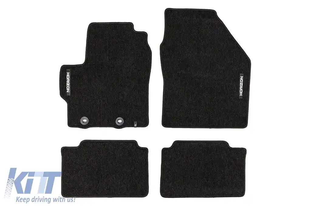 Mochete textile din seria Horizon de la Frogum potrivite pentru Toyota Yaris Cross după 2021, set de 4 bucăți, negru