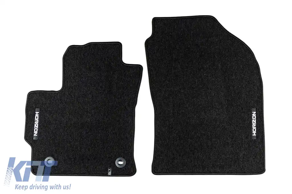 Mochete textile din seria Horizon de la Frogum potrivite pentru Toyota Corolla Hybrid după 2018, set de 4 bucăți, negru-image-6255413