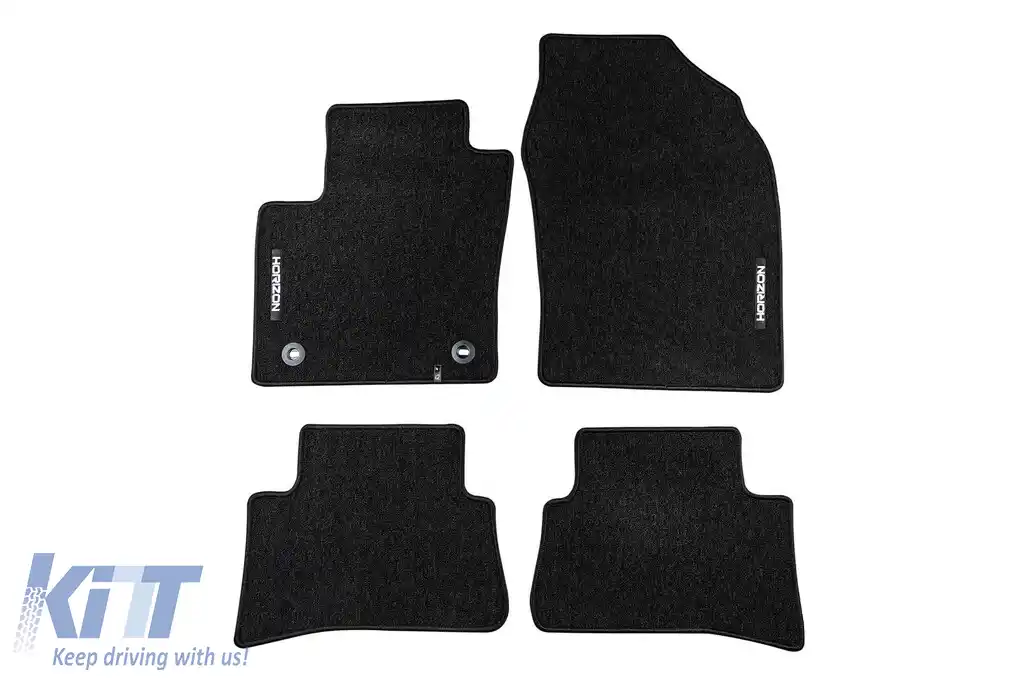 Mochete textile din seria Horizon de la Frogum potrivite pentru Toyota C-hr 2016-2023, set de 4 bucăți, negre