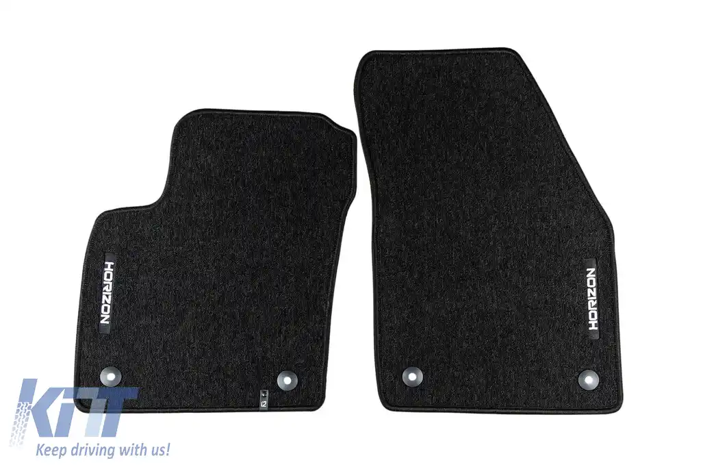 Mochete textile din seria Horizon de la Frogum potrivite pentru Volvo S40, V50 2004-2012, C30 2006-2012, set de 4 bucăți, negru-image-6255438