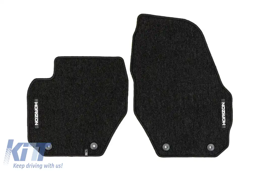 Mochete textile din seria Horizon de la Frogum potrivite pentru Volvo S60, V60 2010-2018, set de 4 bucăți, negru-image-6255445