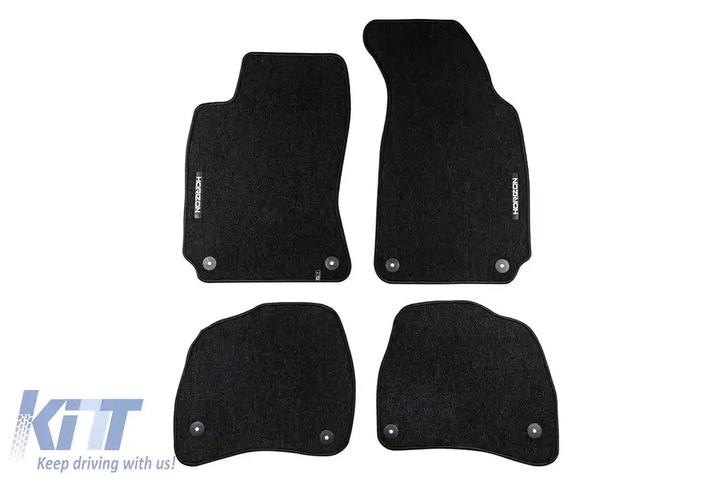 Mochete textile din seria Horizon de la Frogum potrivite pentru Volkswagen Passat B5 1996-2005, set de 4 bucăți, negru
