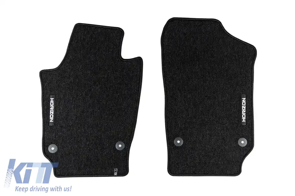 Mochete textile din seria Horizon de la Frogum potrivite pentru Volkswagen Polo 2009-2017, Skoda Fabia 2014-2021, Seat Ibiza 2008-2017, set de 4 piese, negru-image-6255482